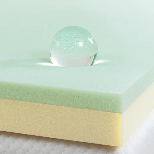 Miniatura 13 de ZINUS Cubrecolchón de espuma viscoelástica de té verde de 1.5 pulgadas, ropa de cama para dormitorio, capa de alivio de presión, ideal para aliviar