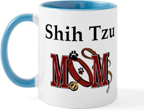 Miniatura 24 de CafePress Cute Shih Tzu Dog Mugs - Taza de café de cerámica de 11 oz (11.0 fl oz)