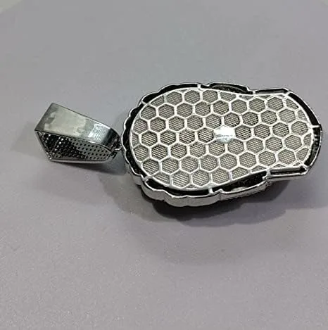 Miniatura 4 de DTJEWELS - Juego de puntas de corte redondo de 3.50 quilates, diamante blanco y negro, para hombre, máscara de Halloween, colgante de plata de ley