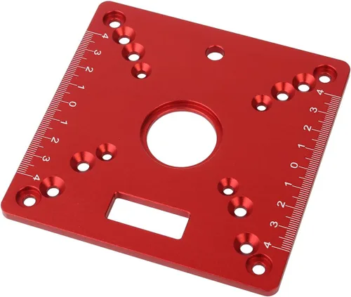 Miniatura 6 de Placa de inserción de mesa de enrutador de aluminio,Mini bancos cuadrados para carpintería Router Flip Plate,Mesa de grabado de recorte