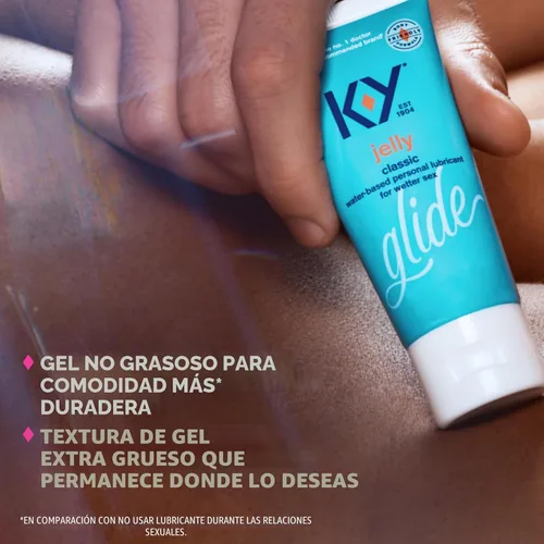 Miniatura 3 de K-Y Jelly Classic Lubricante personal a base de agua, lubricante a base de agua que ayuda a aliviar las molestias, 7 onzas líquidas