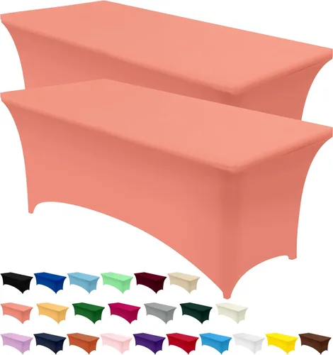 Miniatura 15 de Utopia Kitchen Mantel rectangular de spándex de 4 pies [1 unidad, negro] 200 GSM elástico, ajustado, lavable y resistente a las arrugas, cubierta