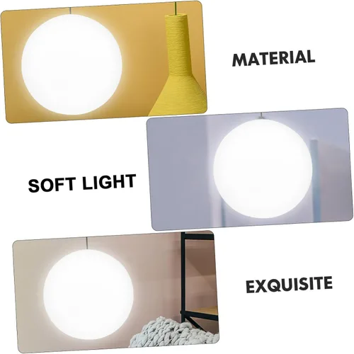 Miniatura 8 de Vaguelly Pantalla europea de vidrio esmerilado de 4.68 pulgadas, reemplazo redondo para lámpara de mesa, iluminación ambiental cálida, decoración