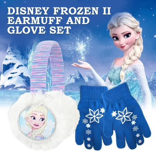 Miniatura 3 de Disney - Juego de orejeras y guantes de Elsa de Frozen 4015 azul