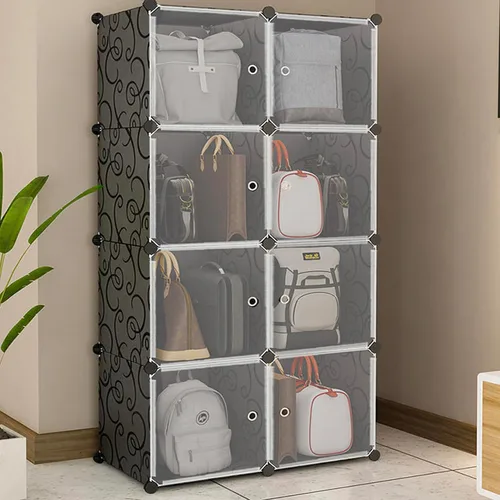 Miniatura 6 de Conectores de cubo de alambre, 15 conectores de esquina de plástico para bricolaje, estantes de almacenamiento de cubos, organizador de estantes