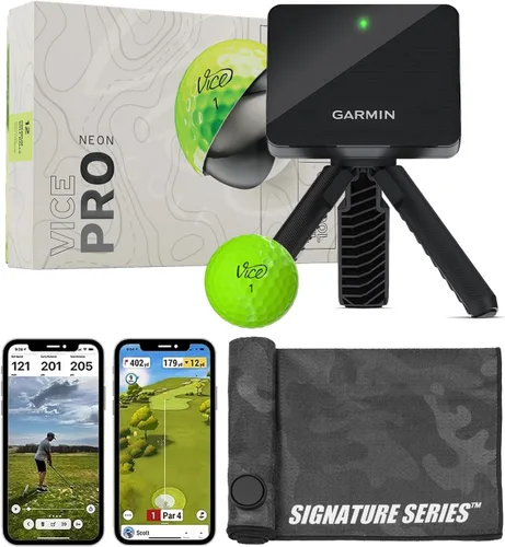 Miniatura 17 de Garmin Approach R10 Monitor de lanzamiento de golf portátil con pelotas Vice Pro Plus Practica en casa o en el campo de conducción Métricas
