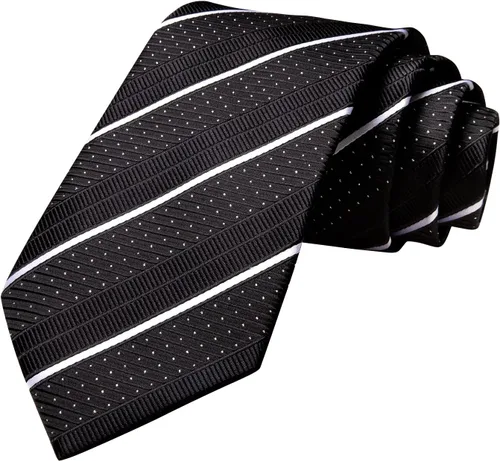 Miniatura 190 de Hi-Tie Corbatas de seda para hombre, diseño de cachemira a rayas, con bolsillo, gemelos cuadrados, conjunto formal de negocios