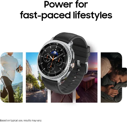 Miniatura 7 de Samsung Galaxy Watch 8 Classic (2025) - Reloj inteligente Bluetooth de 46 mm + tarjeta de regalo, diseño de cojín, bisel giratorio, botón rápido