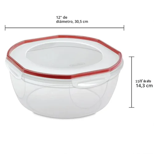 Miniatura 3 de Sterilite Recipiente ultra sellado de 4.7 cuartos de galón, recipiente grande hermético para almacenamiento de alimentos, tapa de cierre, apto