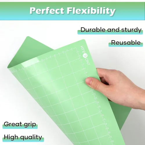 Miniatura 5 de HTVRONT Variedad de alfombrillas de corte, 2 alfombrillas de corte de 12 x 12 pulgadas compatibles con Cricut Maker 3/4/Maker/Explore 3/4/5/Air