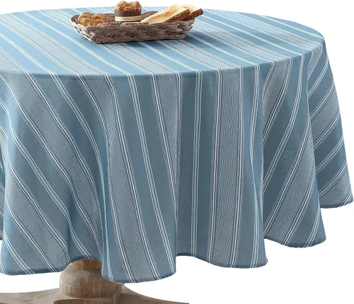Miniatura 38 de Laura Ashley Mantel decorativo, resistente a las arrugas y a las manchas, repelente al agua a prueba de derrames, tela de poliéster lavable de fácil