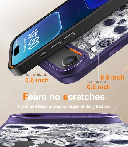 Miniatura 371 de Goodon para iPhone 15 Pro Max con protector de pantalla de privacidad, compatible con Magsafe, funda translúcida mate a prueba de golpes - Linda