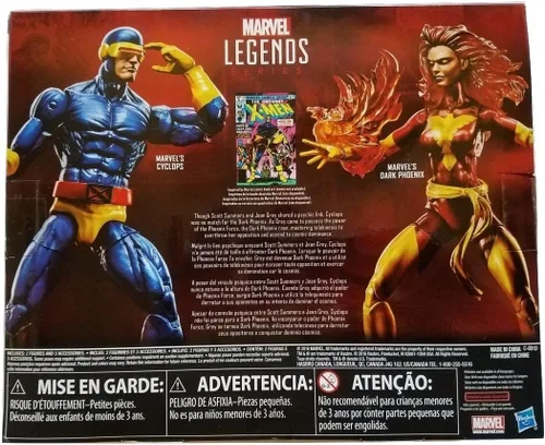 Miniatura 2 de Marvel Legends X-Men Cyclops and Dark Phoenix - Figuras de acción exclusivas, 6 pulgadas