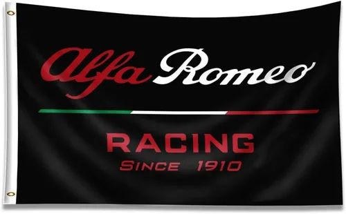 ENMOON Bandera de auto de carreras (3 x 5 pies, poliéster 150D, antidecoloración) para decoración de cueva de hombre de garaje