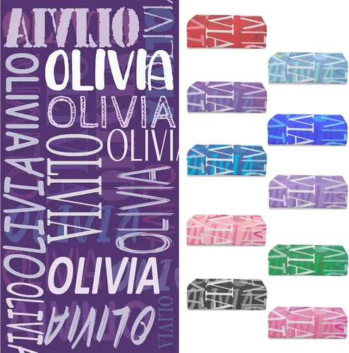 Miniatura 17 de Toallas de playa personalizadas con nombre para niños y adultos, toallas de viaje personalizadas de microfibra para baño y piscina