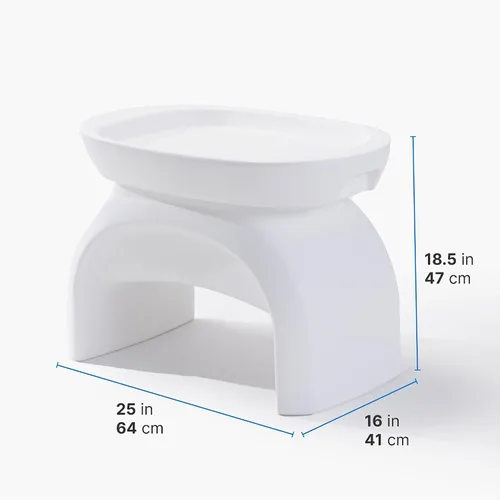 Miniatura 2 de Step2 Vero - Mesa auxiliar con bandeja para servir, muebles de patio impermeables para exteriores e interiores, uso en piscinas de hasta 9 pulgadas