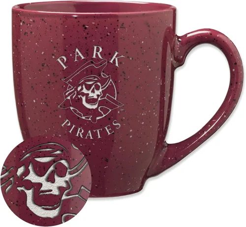Miniatura 273 de Rico Industries NCAA Virginia Tech Hokies Maroon - Taza de café de cerámica grabada con láser, color del equipo, 16 onzas
