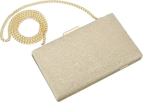 Miniatura 5 de Savatano Bolso de mano dorado, bolsos de mano dorados para mujer, para noche, boda, cóctel, fiesta, bolsa de noche, bolso cruzado de hombro..