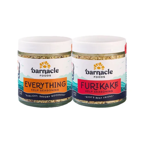Miniatura 11 de Barnacle Foods Everything Bagel Kelp Seasoning 2.5 onzas Decoración clásica para bagel Ideal para carne, complemento de tempura, huevos