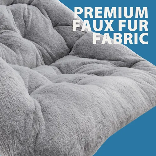 Miniatura 4 de OAKHAM Cómoda silla para adultos, suave piel sintética plegable para dormitorio, sala de estar, dormitorio, silla de lectura flexible