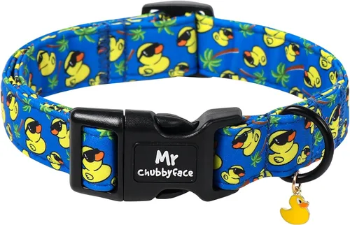 Miniatura 27 de MR.CHUBBYFACE· Collar de perro de primavera y verano, lindos collares de perro de limón verde, collar ajustable de tela natural suave para perros
