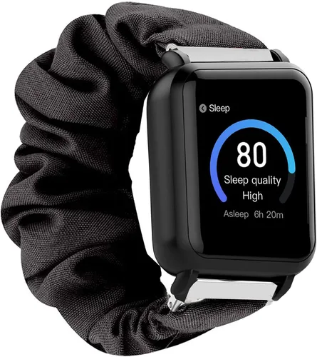 Miniatura 7 de Lamshaw Compatible con 3Plus Vibe Plus Band, banda elástica de tela elástica para mujer, lindas correas de repuesto compatibles con 3Plus Vibe