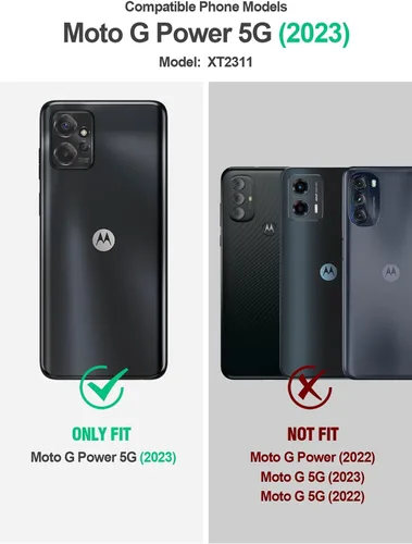 Miniatura 2 de Poetic Revolution - Funda para Motorola Moto G Power 2023 5G (no para la versión 2022), [probada contra caídas de grado militar de 20 pies], Negro