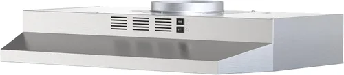 Miniatura 14 de FIREGAS Campana extractora negra de 24 pulgadas, 300 CFM con conductos/sin conductos convertible bajo gabinete, campana de cocina en acero Acero