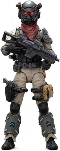 Figuras de acción militar, figura de soldado articulada realista a escala 1/18 con juego de engranajes, figura coleccionable del ejército vintage