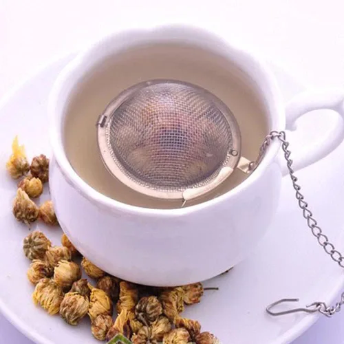 Miniatura 4 de Infusor de bola de té - Acero inoxidable, tamaño de 2.0 pulgadas por Pride Of India