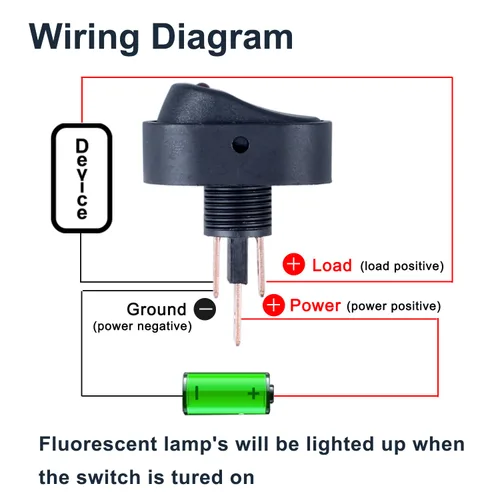 Miniatura 6 de 6 interruptores basculantes de barco con luz LED, interruptor de palanca de encendido y apagado de forma ovalada 3 pines SPST 12 V 30 A
