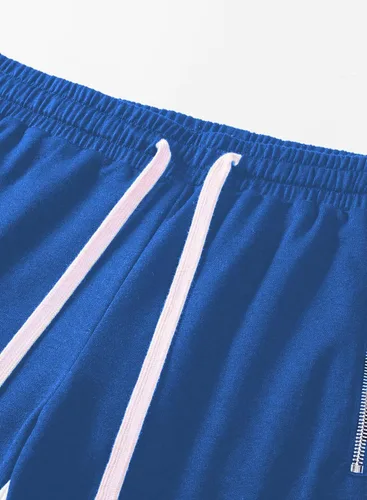 Miniatura 9 de JMIERR Pantalones deportivos para hombre con bolsillos con cremallera, pantalones deportivos ajustados para gimnasio, correr, entrenamiento