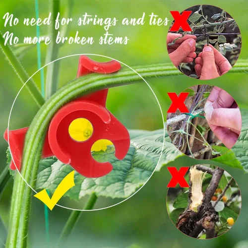 Miniatura 5 de LucyPhy Paquete de 30 dobladores de plantas con ángulos ajustables, clips de entrenamiento de plantas para entrenamiento de bajo estrés, 90 grados