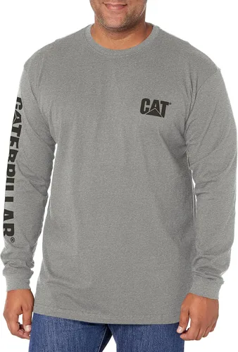 Cat erpillar - Camiseta de manga larga para hombre con lazo de gestión de alambre y logotipo de trabajo para gatos