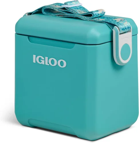 Miniatura 13 de Igloo Tag Along Too Coolers Enfriador de estilo picnic de carcasa dura aislada Cofre de hielo rodante Lila