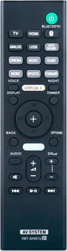 Allimity RMT-AH401U RMTAH401U Control remoto de repuesto compatible con barra de sonido Sony HT-X9000F SA-XF9000 SA-X9000F SA-WX9000F HTX9000F