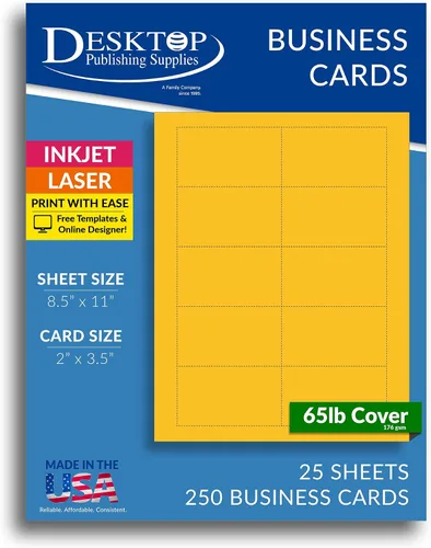 Miniatura 9 de 250 tarjetas de visita azul brillante de 3.5 x 2 pulgadas, hojas de papel de tarjetas de visita en blanco de colores imprimibles, tarjetas de visita