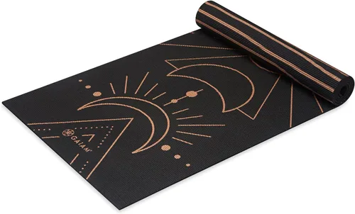 Miniatura 10 de Gaiam tapete de yoga prémium, estampado, extra grueso y antideslizante, de 15/64 pulgadas, para todo tipo de yoga, de pilates y de ejercicios