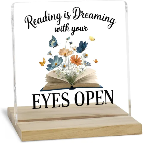 Miniatura 13 de Regalos de aliento para mujeres, señal decorativa, placa acrílica "You Are Amazing", señal "You Are Loved" de JAXXERO