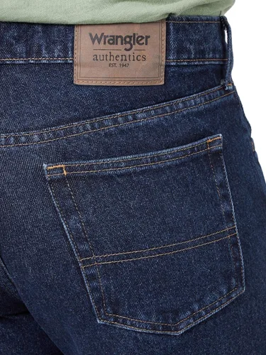 Miniatura 7 de Wrangler Authentics Jeans clásicos para hombre, corte holgado, con 5 bolsillos de algodón