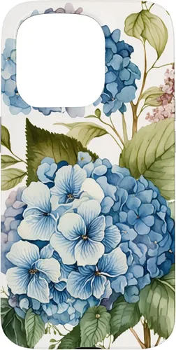 Miniatura 14 de Watercolour Vintage Blue Hydrangea with Flower Flower Case for iPhone 17