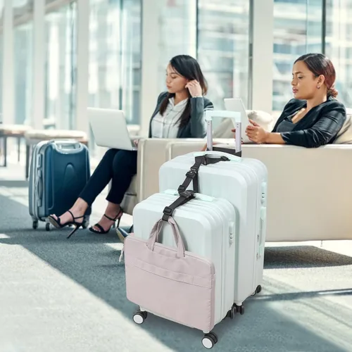 Miniatura 6 de Vigorport Correas de equipaje, correas de conector de equipaje para maletas, añade una bolsa y conecta tus 2 maletas juntas, accesorios de fijación