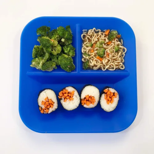 Miniatura 5 de Platos 100% de silicona para bebés y niños Fabricado en los Estados Unidos Sin BPA, BPS, plomo, cadmio, PVC y ftalatos Juego de manteles
