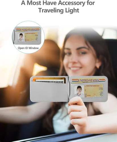 Miniatura 3 de ExtreLife Cartera Magsafe 2 en 1, soporte ajustable para teléfono, ventana de identificación abierta, cartera magnética para iPhone 17/16/15/14 Pro
