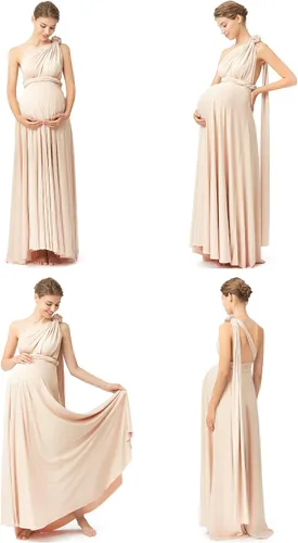 Miniatura 4 de Vestido de maternidad para sesión de fotos, vestido de baby shower, vestido de maternidad de talla grande, vestido largo infinito, vestido