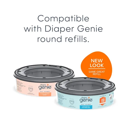 Miniatura 9 de Juego de regalo para registro Diaper Genie Incluye cubeta completa para pañales Diaper Genie, 8 bolsas de recambio, 1 filtro de carbón Kit