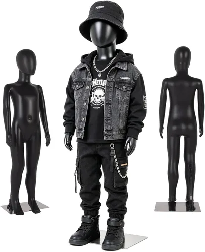 Miniatura 21 de Maniquí de cuerpo completo masculino – Soporte de maniquí con base de metal Pantalla de forma de vestido desmontable, modelo de vestido ajustable