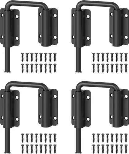 Miniatura 14 de Cerradura de puerta corredera de múltiples ángulos, cerradura de pestillo de aluminio en U para patio de 90/180 grados para puerta de granero