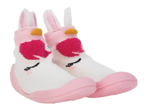 Miniatura 2 de Nuby Snekz - Calcetines cómodos con suela de goma para primeros pasos L Unicorn