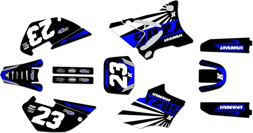 Miniatura 2 de Kit de gráficos para Yamaha YZ85 (2002-2014) serie FH cian 9 mil-Dirt Pit Bike calcomanías de motocicleta, calcomanía de carreras de motocross